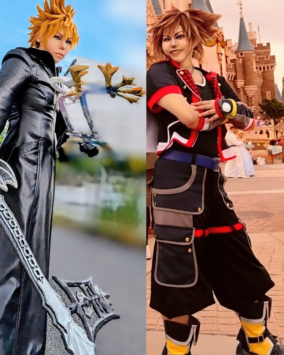 #Dハロ仮装
一人でロクサス＆ソラ
今年はせっかく衣装もミニキーブレードも頑張ったから若エラクゥスで行けたらいいな〜☺️