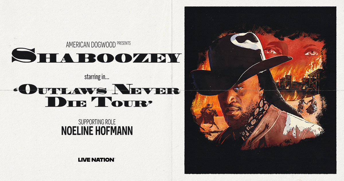 LiveNationNCSC's tweet image. NOTICE: @ShaboozeysJeans The Outlaws Never Die tour rides into @SkylaCUAmp #Charlotte on 9/20 + @RedHatAmp #Raleigh on 9/22. Featuring Noeline Hofmann. Tickets are ON SALE NOW! bit.ly/ShaboozeyTicke…
