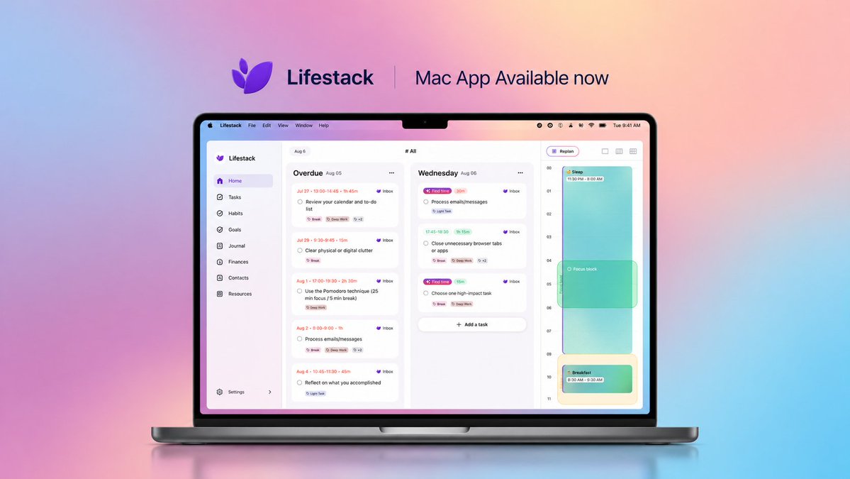Lifestack tweet media