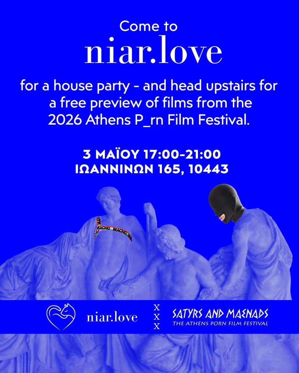 WGermondari's tweet image. Sunday free preview of films from the @Athenspff1 with #screening of my #erotic #gay #postporn #video "FuckingTV". If you are not in #Athens the #ondemand version is available on @PinkLabelTV &amp;gt; pinklabel.tv/on-demand/film…