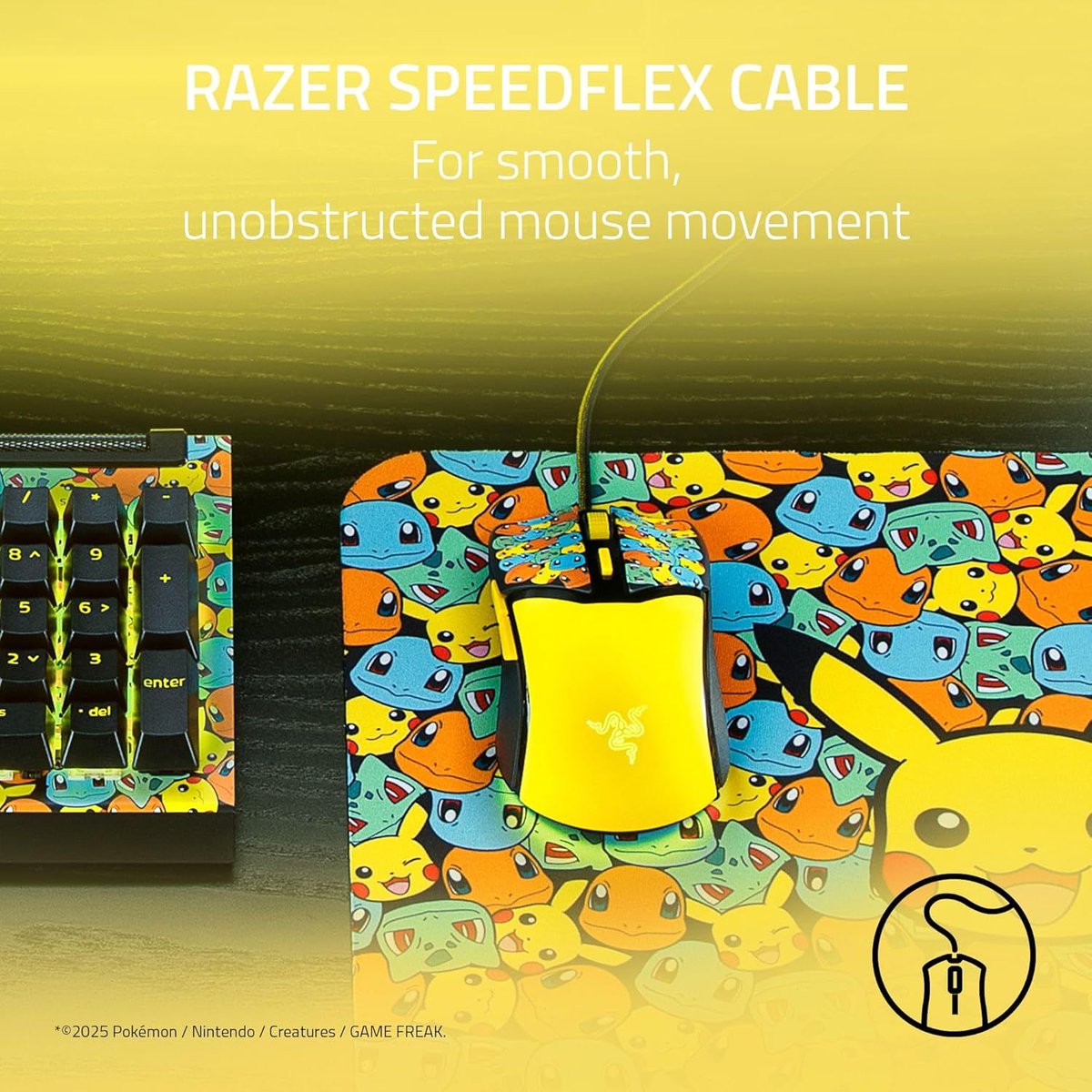 _Geotherma's tweet image. Amazon - Razer Cobra Wired Gaming Mouse: 58g Lightweight - Gen-3 Optical Switches - Chroma RGB Lighting Underglow - Pokemon Edition.

$47.99 - amzn.to/4d6Wy1k Ad

#Pokemon #pcgaming