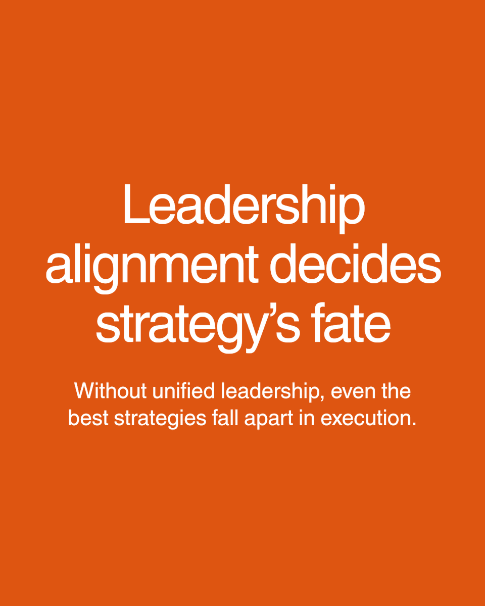 novelworkco's tweet image. Why does leadership alignment make or break strategy execution?

novelwork.co #strategy #growthstrategy #futureofwork #leadership #transformation