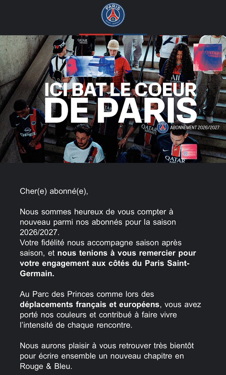 PSG Infos Billeterie tweet media
