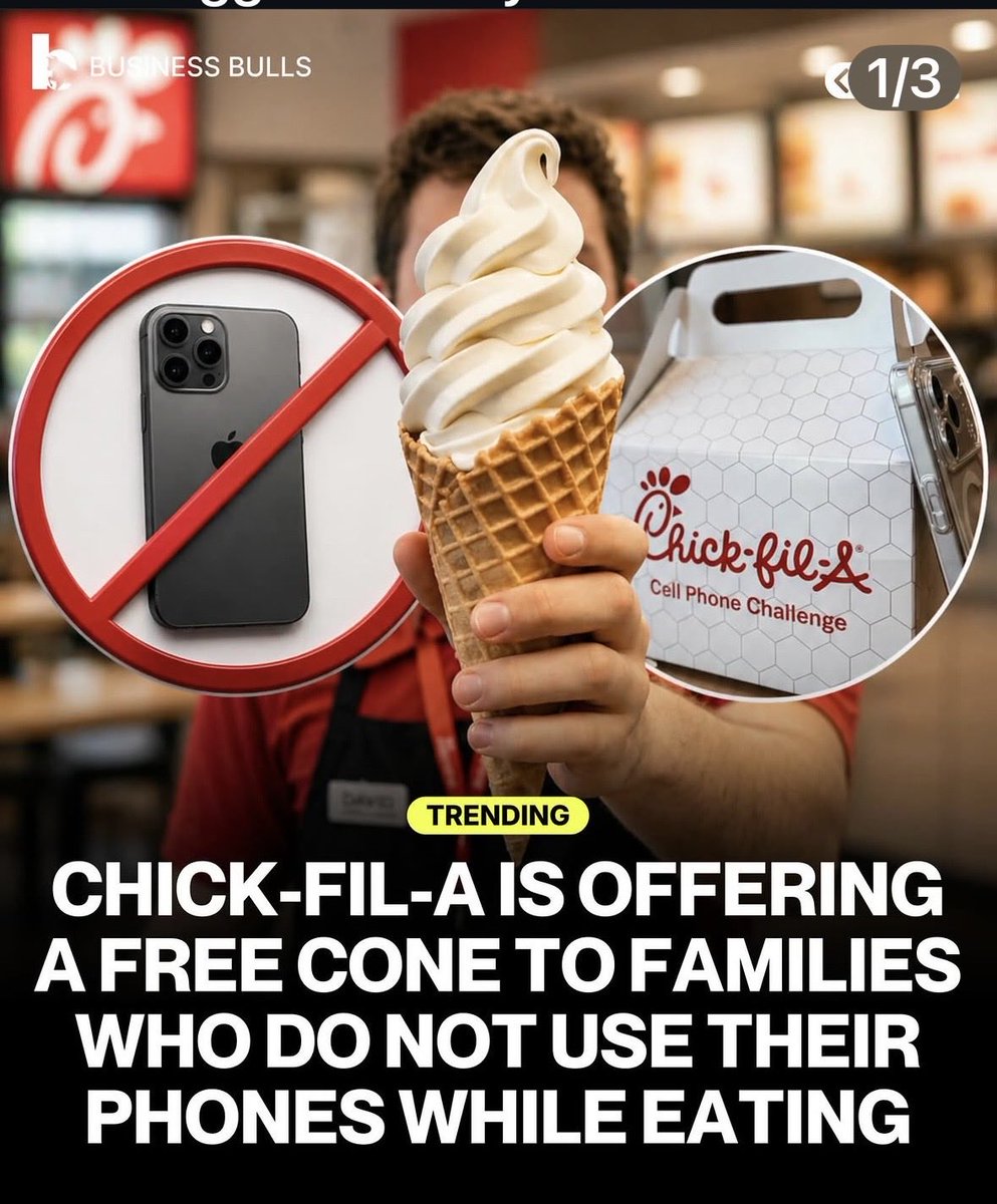 wheelsofgrace02's tweet image. SMART #ChickFila #phones #screens #family