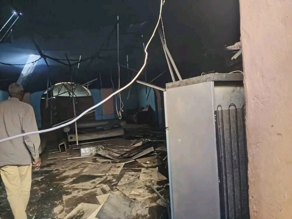 qoga12's tweet photo. On 1 May, ahead of #WorldPress Freedom Day (3 May), RSF drone reportedly targeted the North Kordofan State Television headquarters in El-Obeid in the early hours of the morning, causing extensive damage to studios and administrative offices.@mict_intl @CPJAfrica https://t.co/gbZ4wsptqo