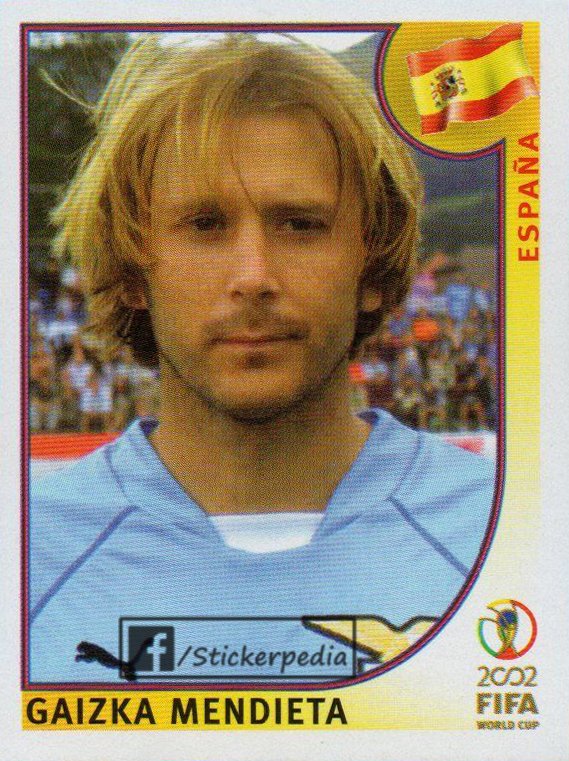 Stickerpedia1's tweet image. Gaizka Mendieta
Spain WC 2002 #panini