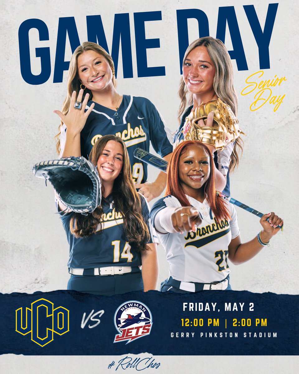 UCOSoftball's tweet photo. Senior Day 💙💛 https://t.co/Wg3ebliuOa