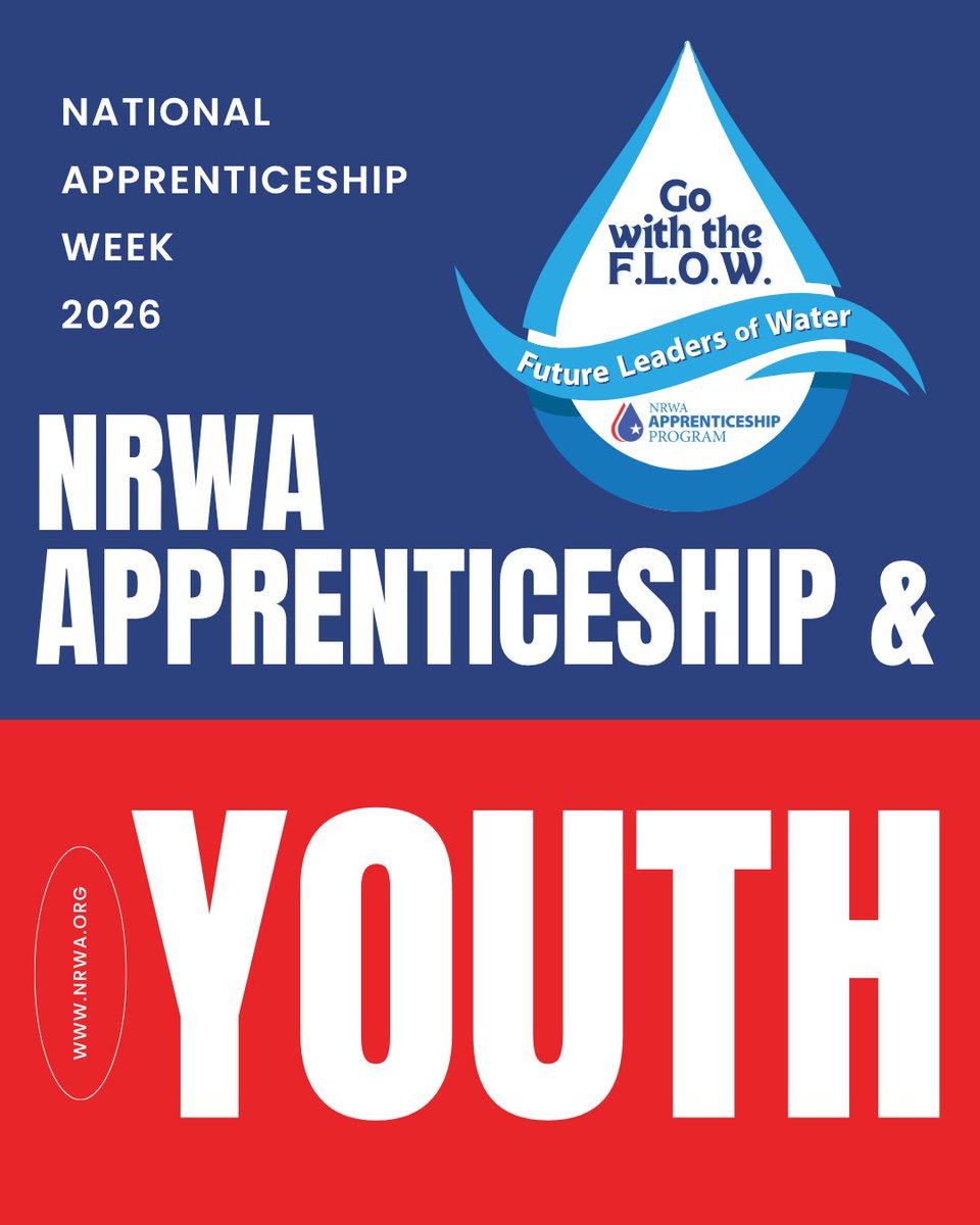 NRWA's tweet image. 💧 Today, we are kicking off day one of #NationalApprenticeshipWeek with a focus on #youth and #apprenticeship!

Our Apprenticeship Coordinators at State Rural Water Associations engage with youth through pre-apprenticeship programs, career fairs, plant tours, and more.