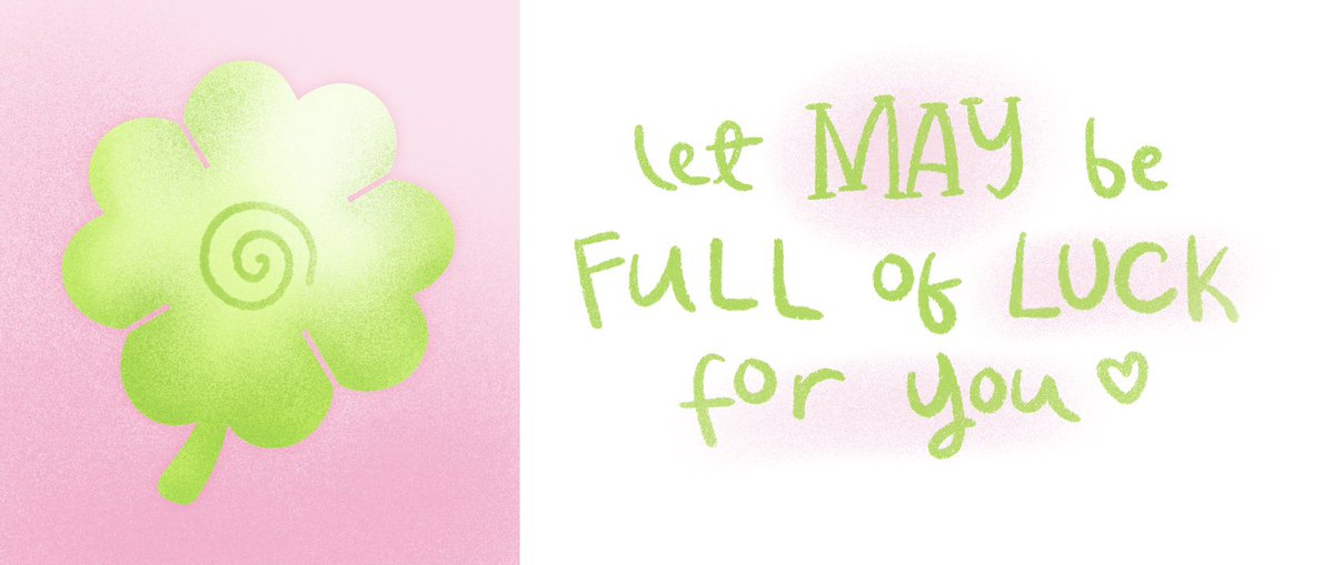happy may!
🍀 may the universe be always on your side 🍀