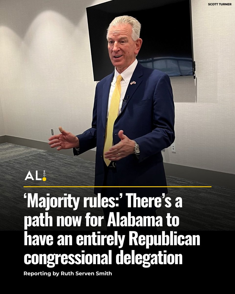 aldotcom's tweet image. 🔗: al.com/news/2026/05/m…

“Alabama must take action to make sure our maps accurately reflect the politics and values of Alabamians and not the DNC,” Sen. Tommy Tuberville said.