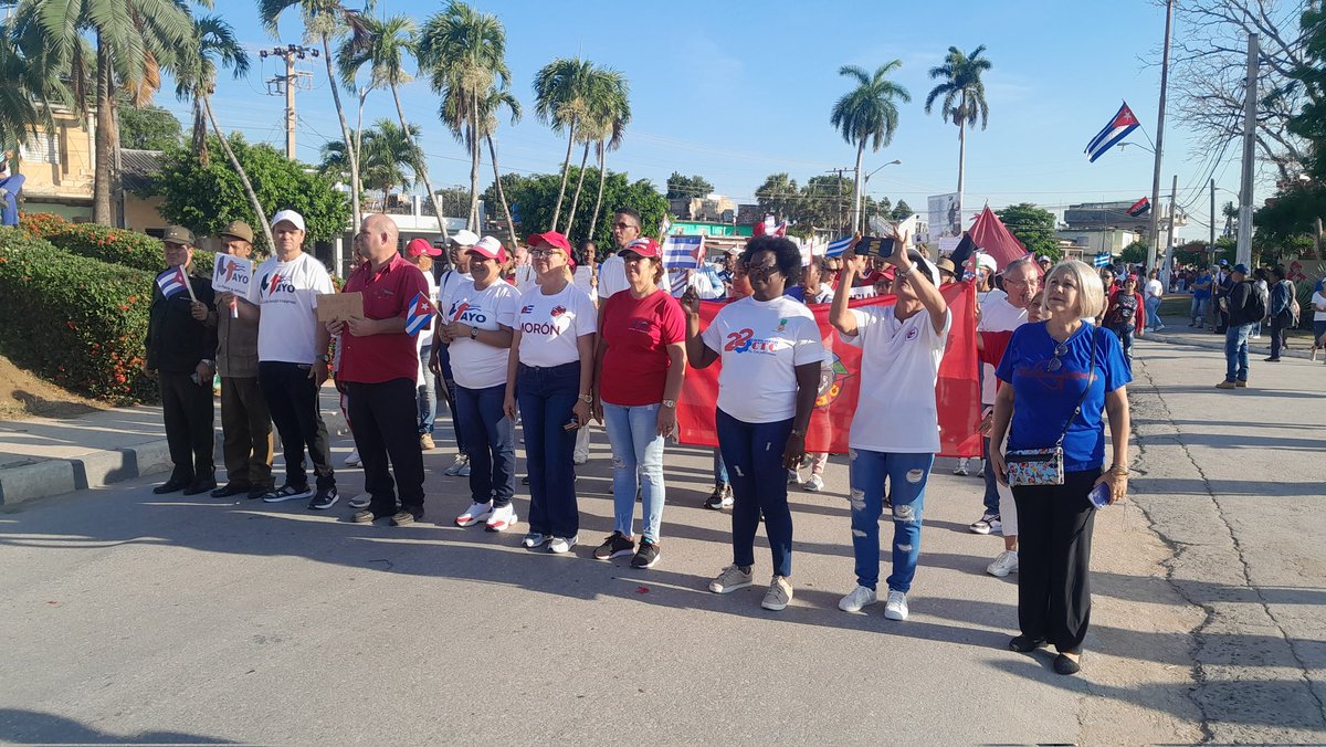 llanes_fel70915's tweet photo. 🇨🇺 Morón celebra el 1ro de Mayo 🇨🇺
Con la fuerza de su pueblo y la memoria de su historia, reafirma que #LaPatriaSeDefiende cada día, con unidad y compromiso.
#Morón
#CubaUnida #PrimeroDeMayo #LaPatriaSeDefiende https://t.co/kcY5AlburZ