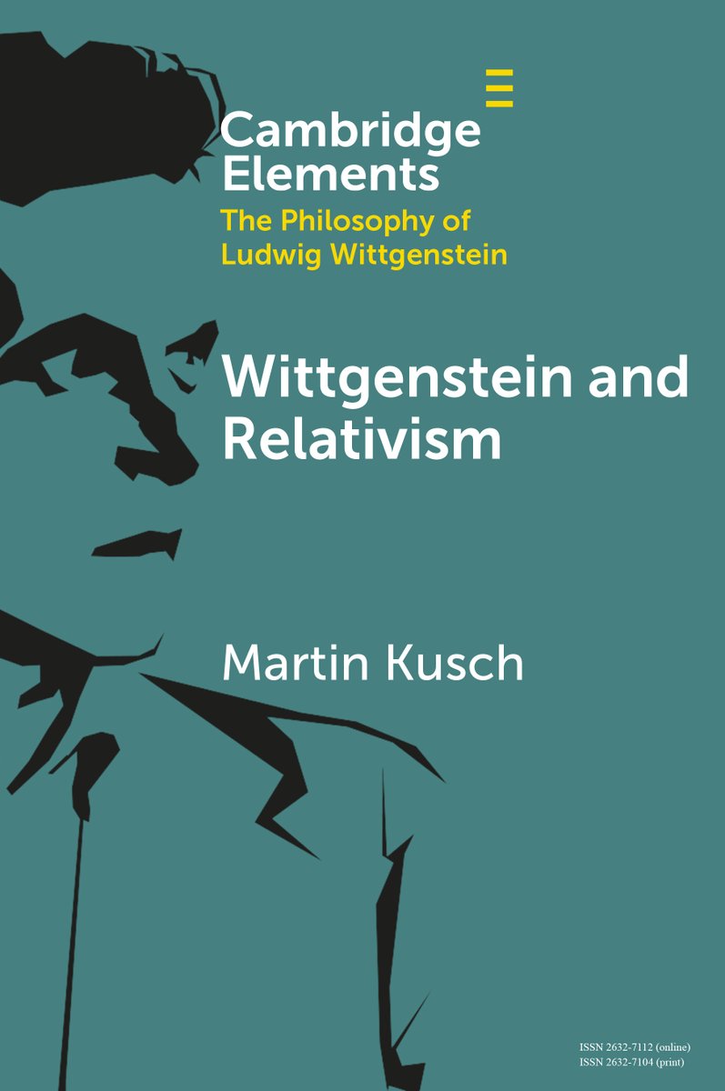 CambUP_PHILNYUK's tweet image. Don’t miss your chance to read the new Cambridge element, Wittgenstein and Relativism, by Martin Kusch! Free access available until 8 May at
cup.org/4mLgD1o
#cambridgeelements #philosophy