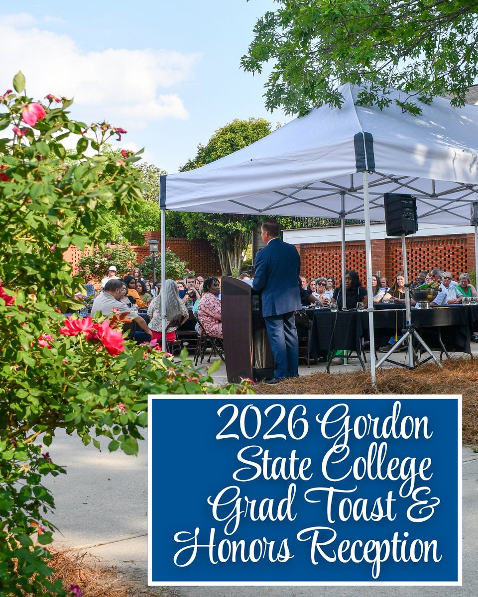 GordonState's tweet photo. A toast to the Class of Spring 2026! 🎓🥂

The Grad Toast &amp; Honors Reception was a special evening honoring the achievements, dedication, and bright futures of our Highlanders. We couldn’t be prouder!

Congratulations, graduates! 👏

#GSCHighlandersForward https://t.co/kFDQiLzRUP