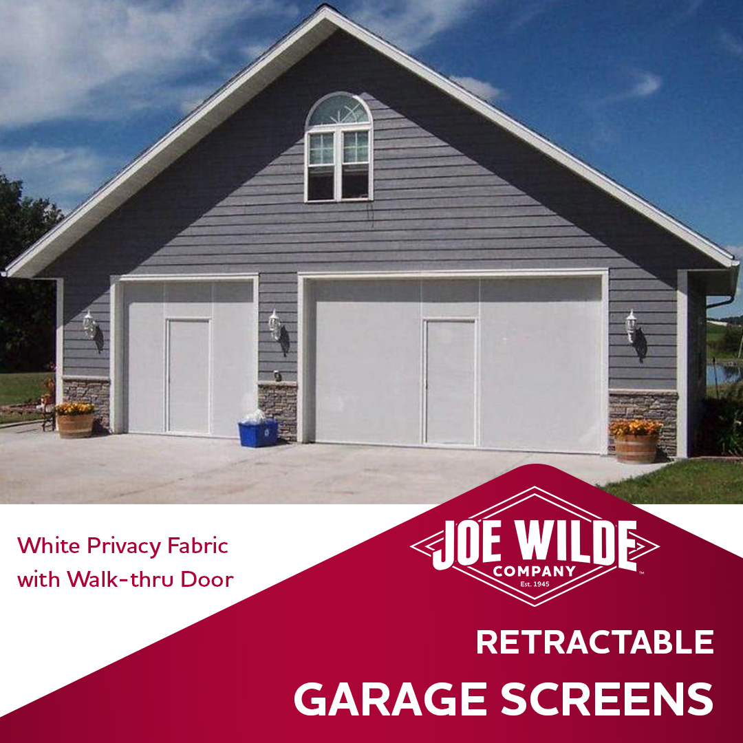 JoeWildeCo's tweet photo. Garage Screens from Joe Wilde work in conjunction with your garage door. Open the garage door and slide the screen into place.

https://t.co/HPp9Hv9HHa

#WisconsinGarageDoors #LifestyleScreens #GarageScreens #NewBerlinWI #HomeImprovement #WisconsinHome #SoutheasternWI https://t.co/NBOa5EIYb3