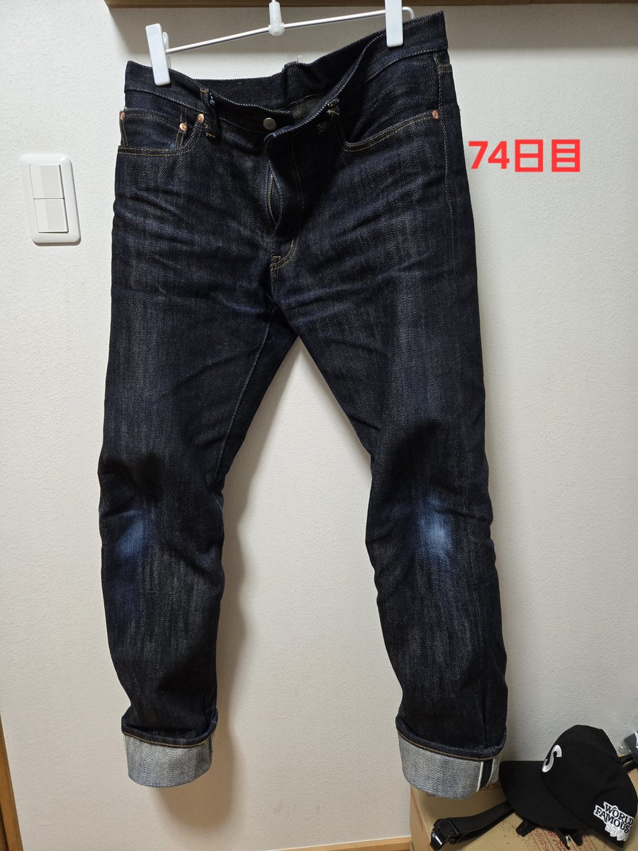 Spapa_honest's tweet photo. 74日目👖
#児島ジーンズ #23oz 
#自分のための記録 https://t.co/Rzn4yFY9e7