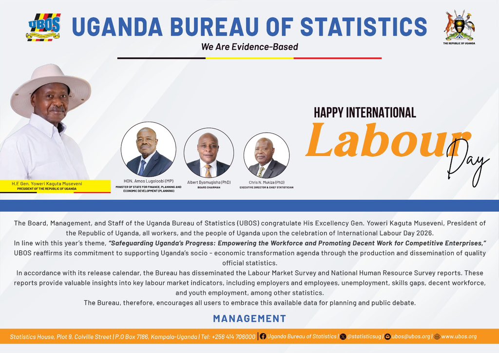 Uganda Bureau of Statistics (UBOS) tweet media