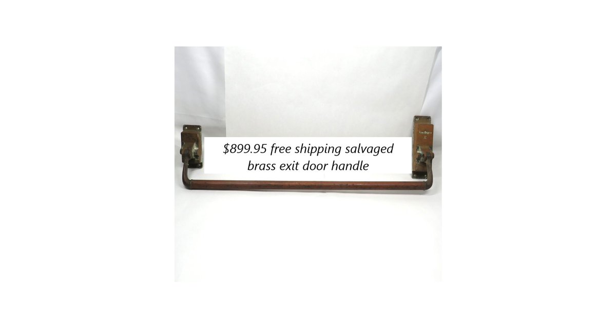 rarefinds4u's tweet image. Antique exit door Brass handle Salvage
#freeshipping #smilett23 #vintage #antique #shopping