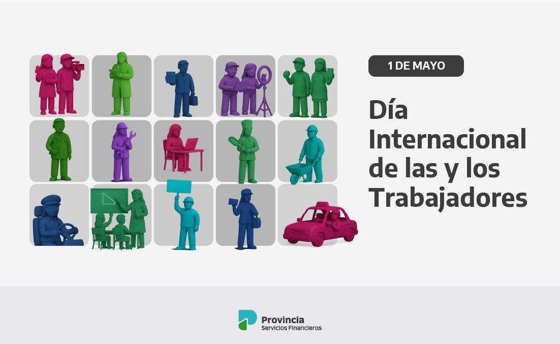 ProvinciaSF's tweet photo. ¡Feliz día, trabajadores y trabajadoras! Más que nunca debemos defender los derechos conquistados. No solo para no retroceder, sino también para ampliarlos. 

La producción bonaerense y nacional son patrimonio de sus trabajadores. https://t.co/8QF5DTDoxE