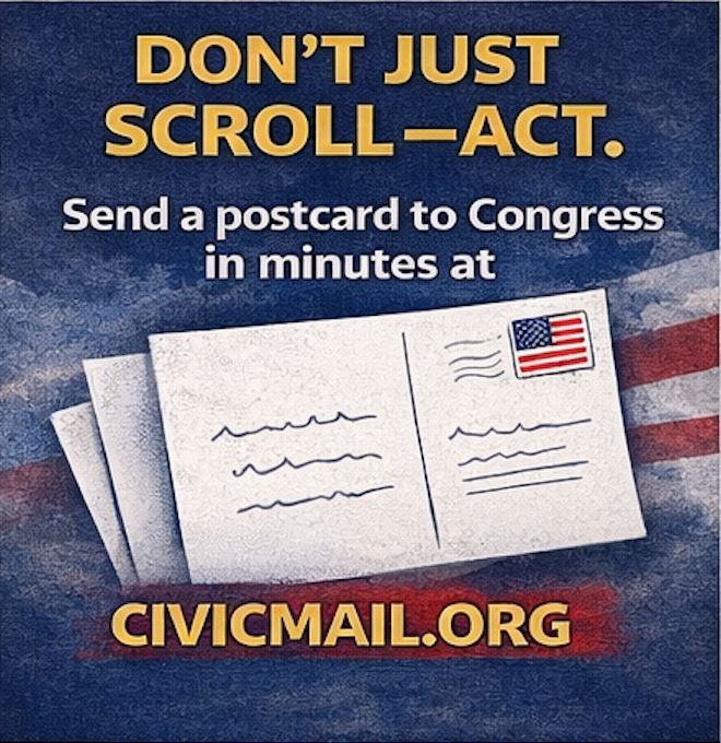 CivicMail's tweet image. If not now, when? civicmail.org 

#advocacy #politics #government #usa #America #News #change #activism #BreakingNews #ICYMI #civicmail #petitions #actions #petition #political #policy #progessive