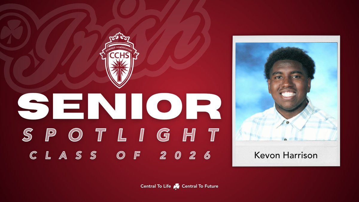 centralcatholic's tweet photo. ☘️🎓 SENIOR SPOTLIGHT 🎓☘️
Today we celebrate @KeHarrison14 as he prepares for Graduation on May 18 &amp; next step at @TiffinU!!!
CONGRATS, Kevon — we are proud of you!!! GO IRISH!!! #CentralToLife I #CentralToSuccess I #CentralToFuture I #SeniorSpotlight ☘️💚 https://t.co/thy3o9eisR