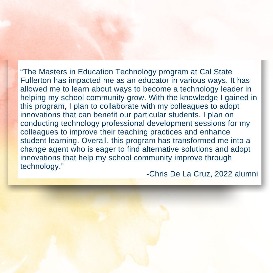 CSUF Ed Tech Program tweet media