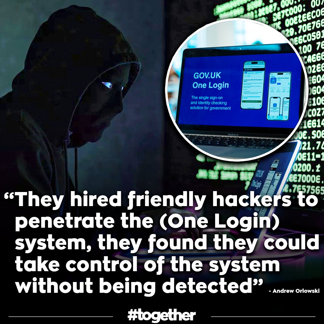 DIGITAL ID: "They hired friendly hackers to penetrate One Login, they found they could take control of the system without being detected" (Andrew Orlowski)

Govt is still pushing the public into One Login

Millions of company directors effectively forced, &amp; veterans encouraged