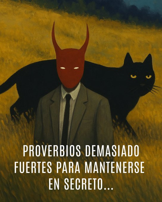Proverbios demasiado fuertes para mantenerse en secreto...

Hilo🧵