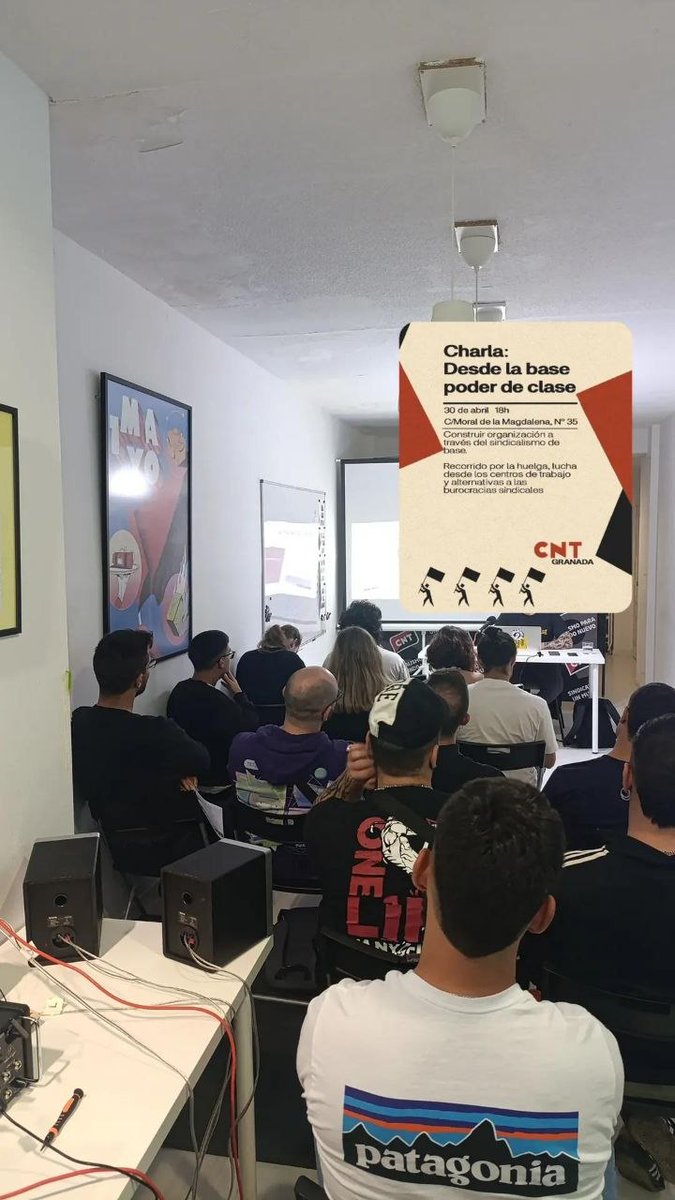 Este jueves tuvo lugar nuestra formación 'Desde la base, poder de clase'. Un enriquecedor encuentro donde hablar de burocracias sindicales, huelga y procesos de autoorganización sindical.

Muy pronto lo tendréis en vídeo 💥