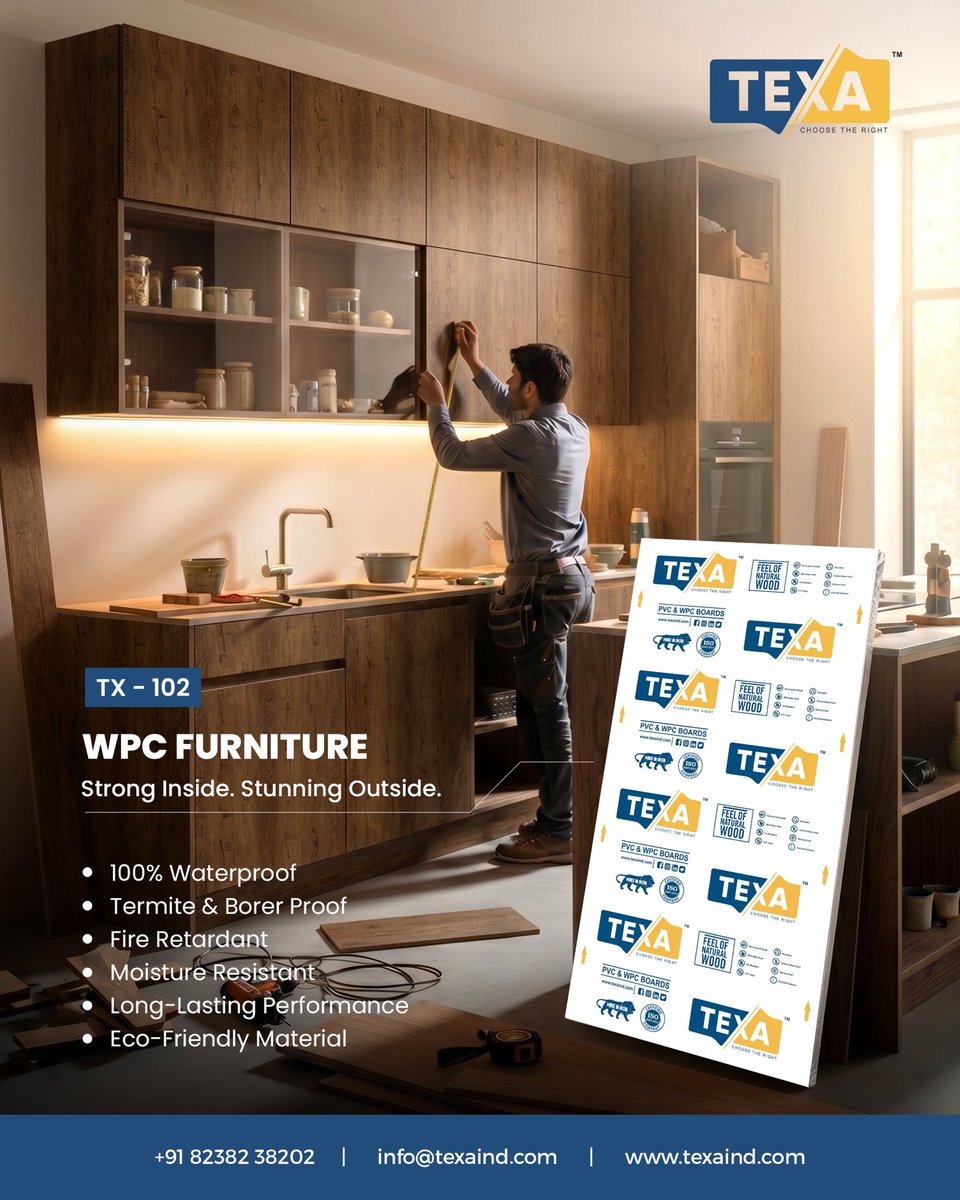 texa_india's tweet image. TEXA - PVC/WPC FOAM BOARD

📞 +91 82382 38202

🌐 texaind.com 

#texa #quality #wpcboard #pvcboard #termiteproof