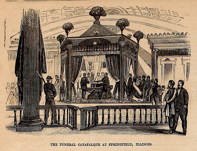 FordsEdu's tweet photo. After traveling 13 days across 7 states, President Lincoln's body was laid to rest #OTD at Oak Ridge Cemetery in Springfield, Illinois.

Thousands met the train to pay their respects and mourn together; a powerful moment of shared grief and unity for a nation forever changed. https://t.co/Pj5omJLbly