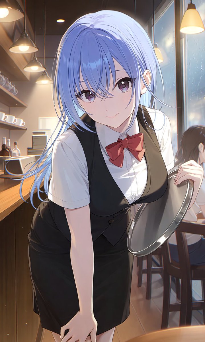 kaitempest44198's tweet image. #AIイラスト 
#AIart️️️️️️️️️️️️️️️️️️️️️️️️️️️️️️️️️️️️️️️️️️️️️️️️️️️ 
#鈴木羽那 
SFW illustration.
ウェイターコスかウェイトレスコスか迷いました