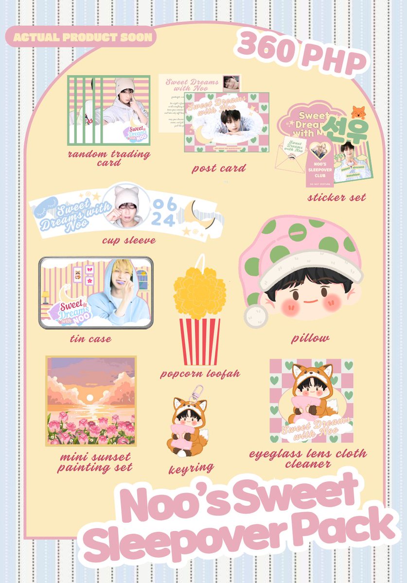 sunshinenoonoo_'s tweet photo. You’re invited to the sweetest gathering of the year🌙✨

Here are the exclusive kit inclusions 💌✨ made to complete your Sweet Dreams experience with Noo 🌙💗

Can’t wait to spend this dreamy day with all of you🍬🧸

#SweetDreamsWithNoo https://t.co/gbHijNvOul
