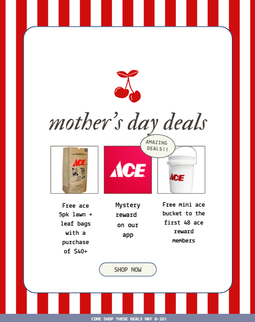 allendaleacehc's tweet photo. Be sure to stop in next weekend and shop some great deals as we prepare to celebrate all the amazing moms out there! These deals will run from May 8–10.

#fyp #mothersday #deals #shop #may #spring https://t.co/BLgmGMBqys