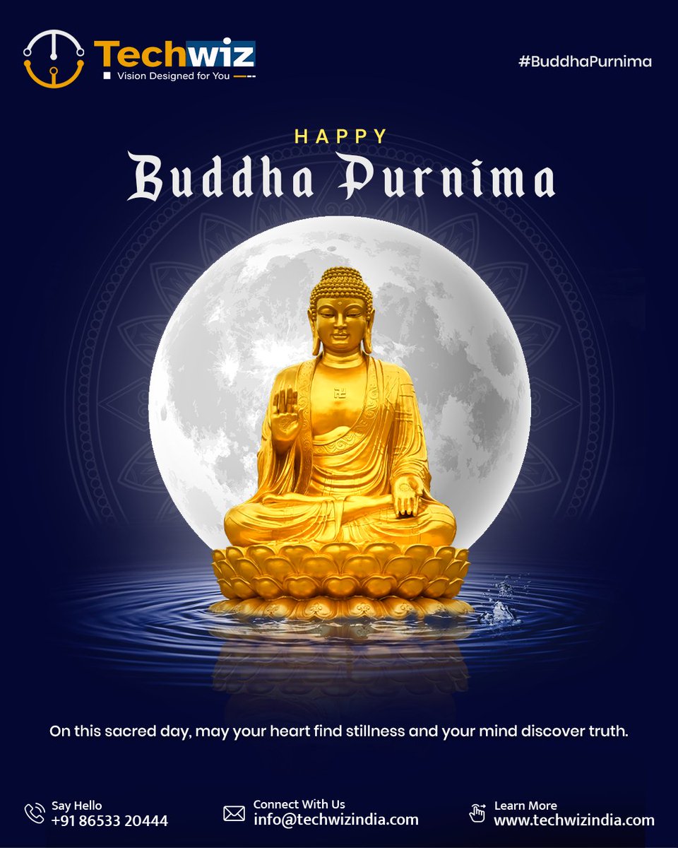 techwizind's tweet image. Peace begins within. 🪷✨
On Buddha Purnima, may your life be filled with calm, wisdom, and compassion.
#BuddhaPurnima #PeaceAndWisdom #SpiritualVibes #InnerPeace #Compassion #Mindfulness #Techwiz