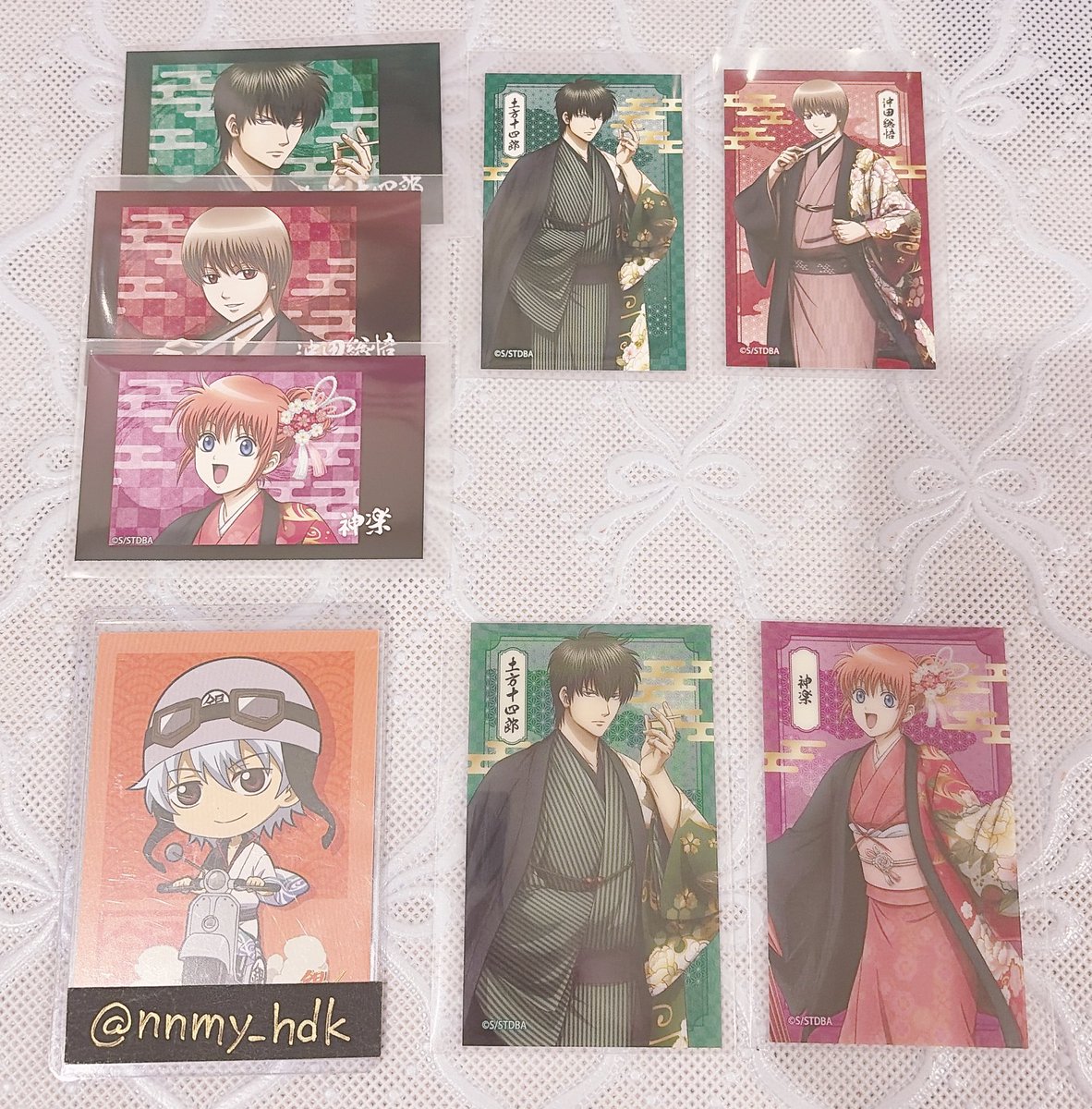 交換】 銀魂 マルイPOPUP 片面花柄和装 トレーディングコンパクト