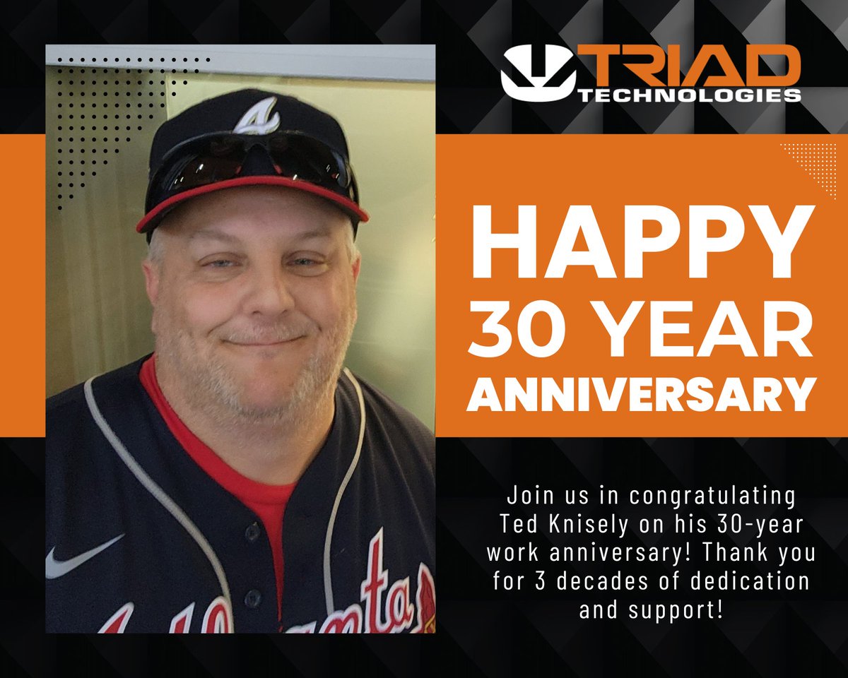 TriadTech985's tweet image. Congrats to Retail Regional Manager Ted Knisely on an incredible milestone; from Mega Fluidline Products to Triad Technologies, his dedication and impact have helped shape our success.

Thank you for three decades of excellence, Ted!

#WorkAnniversary #EmployeeSpotlight #ThankYou