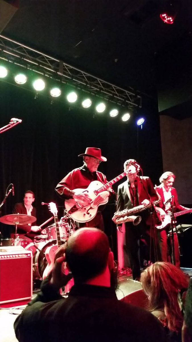 DPattersonMusic's tweet photo. @fredgretsch I was so glad I got invited to see Duane and Jeff Beck play at the concert during NAMM 2017. https://t.co/R39LHCawXj