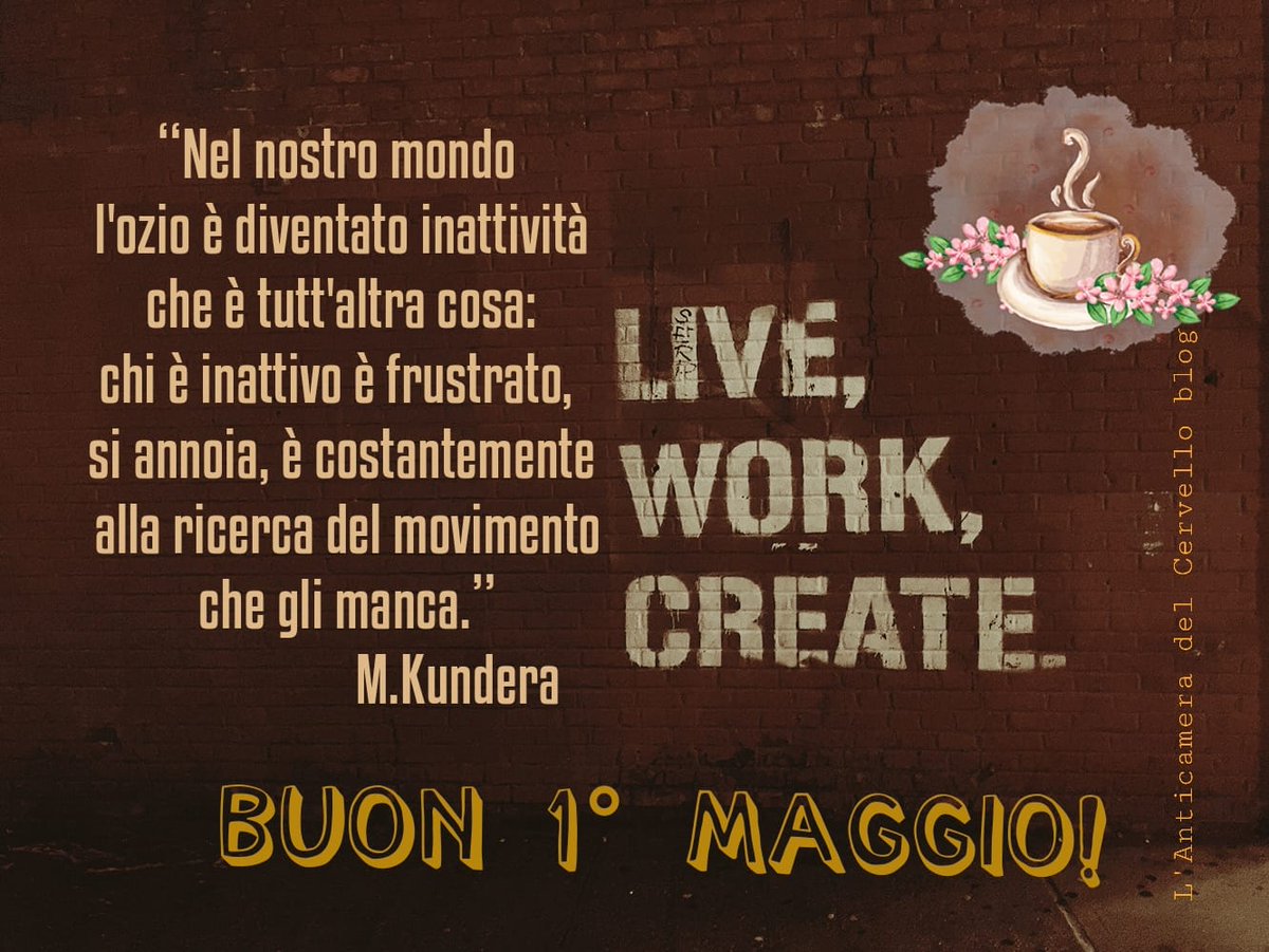 Buona Festa del Lavoro con questa mia cartolina e grazie!