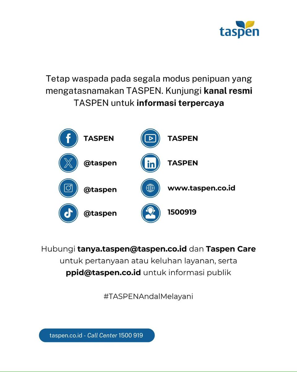 PT TASPEN (Persero) tweet media