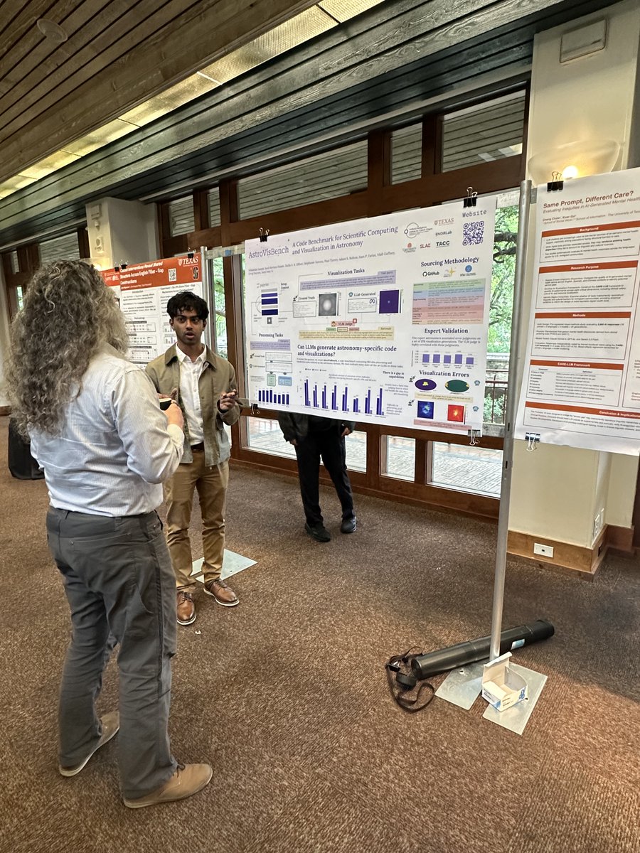 CosmicAI_Inst's tweet photo. CosmicAI at our collaborative event - Harrington Faculty Fellows Symposium 2026 “Large Language Models: Advances and Applications.”  Sign up for our email list to learn about our upcoming events! https://t.co/bgO3mQketg

@UTAustin @NSF @SimonsFdn @jessyjli https://t.co/5qX3y6eI5O