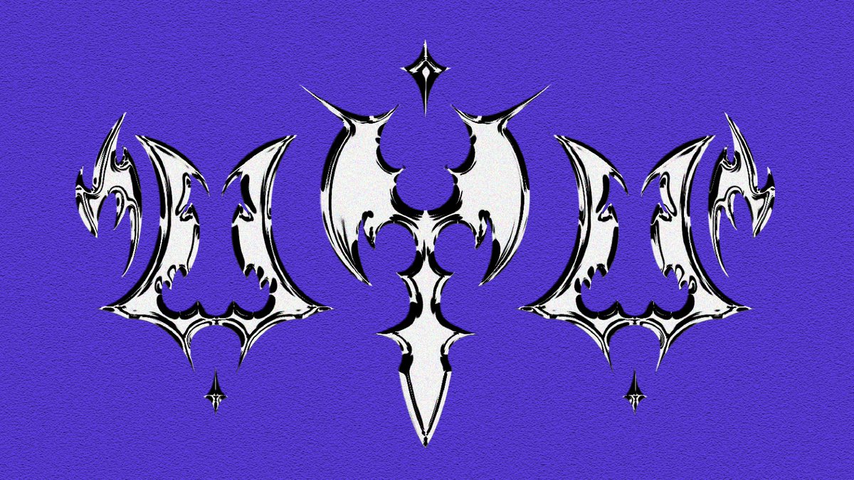 andy__o7's tweet photo. Logo concept for @uyu_arts 

Was just messing around with it for three hours, turned out okay I think. 

Tbh I just wanted to try out the chrome effect XD
#uyuillust https://t.co/zHsyRcRQnT
