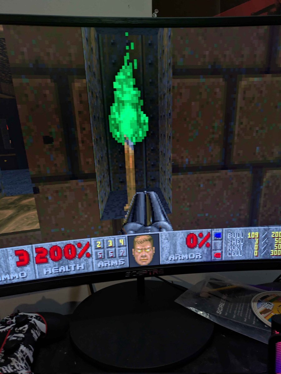 ThatBigHamster4's tweet photo. @americanmcgee found one of you patented American McGee torches. (PS love most of your lvls in Doom 2) https://t.co/Ium7hZuYpI