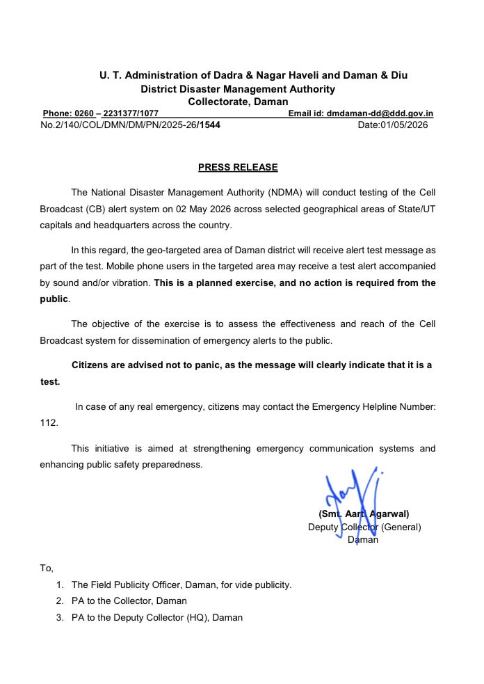Daman Administration tweet media