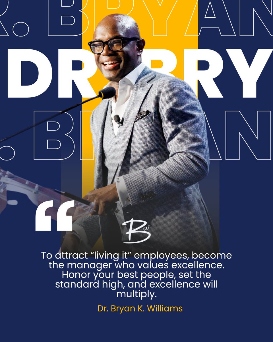 bwenterprise's tweet image. Excellence attracts excellence. If you want high performers who care deeply and serve with pride, your leadership must notice, honor, and protect the standard. 

Set the bar high, celebrate your best people, and watch excellence multiply. ❤️ 

#Leadership #Excellence