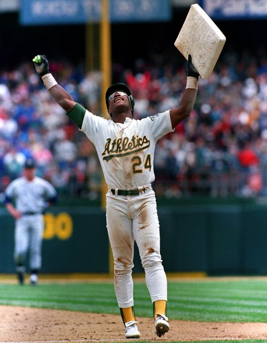 nut_history's tweet photo. “Today, I am the greatest of all time.”

Rickey Henderson became the stolen base king OTD in 1991 https://t.co/lhIMJ7fgRB