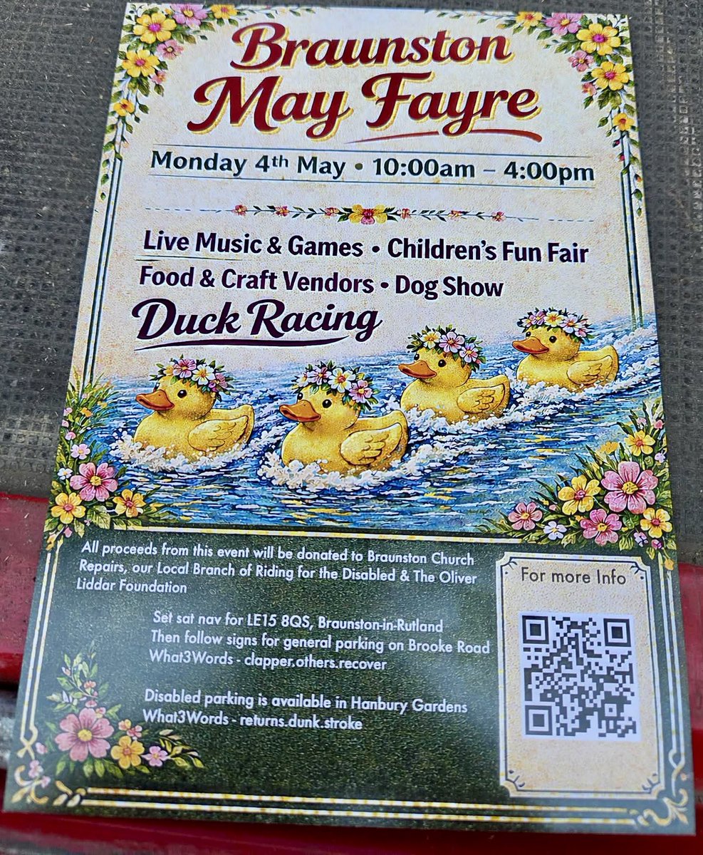 PCHowardLtd's tweet image. then follow signs for general parking on Brooke Road
Disabled parking is available in Hanbury Gardens

📸 Brett Baines 

#bankholiday #fayre #Rutland #uk #daftrucks