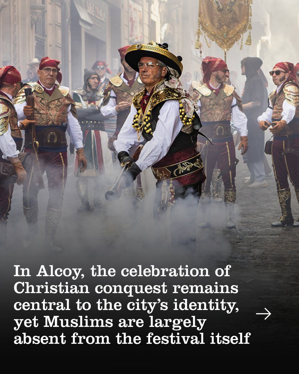 onlinehyphen's tweet image. Spain’s festival of Christian conquest leaves many Muslim residents feeling excluded.
hyphenonline.com/2026/05/01/mor…

✍️@grahamkeeley

#spain #festival #alcoy #europe