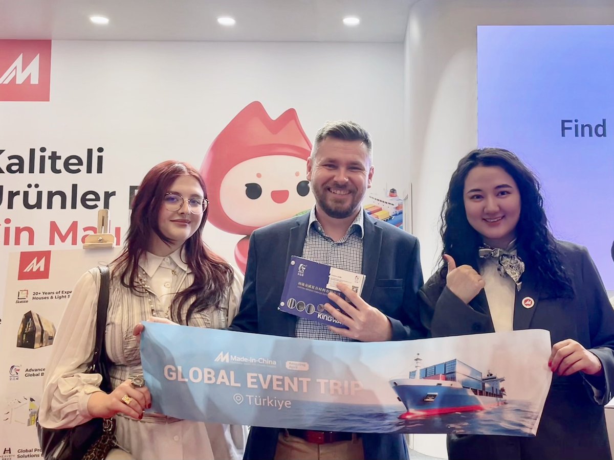 madeinchina_b2b's tweet image. Made-in-China.com  is at Turkeybuild Istanbul 2026, April 27-30. 🎉
Here are some on-site updates. Come meet us at the exhibition and explore new sourcing opportunities together.
📍 Booth 4422 | TUYAP Fair &amp;amp; Congress Centre
#MIC #MadeInChina #Sourcing #TurkeybuildIstanbul