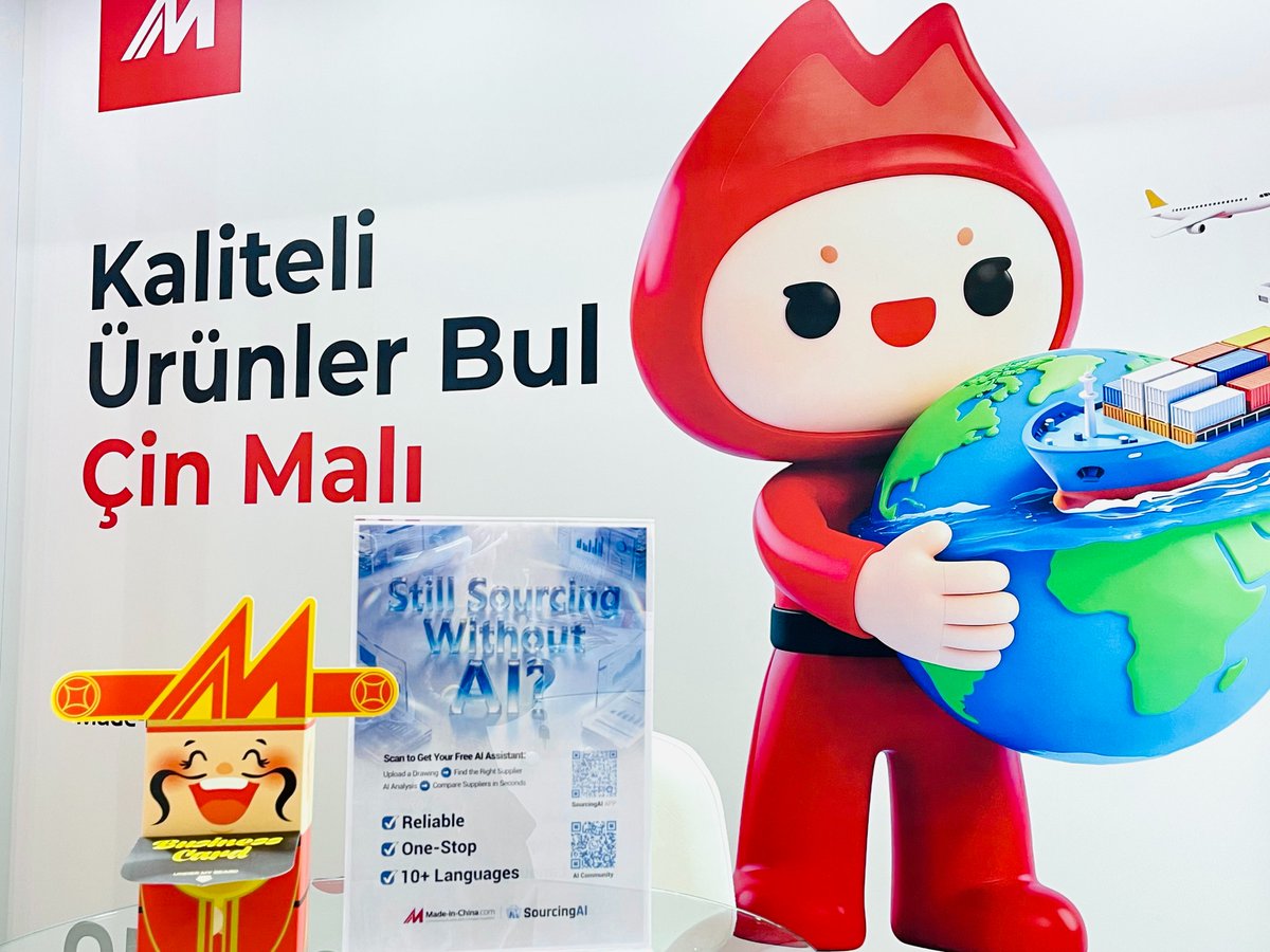 madeinchina_b2b's tweet image. Made-in-China.com  is at Turkeybuild Istanbul 2026, April 27-30. 🎉
Here are some on-site updates. Come meet us at the exhibition and explore new sourcing opportunities together.
📍 Booth 4422 | TUYAP Fair &amp;amp; Congress Centre
#MIC #MadeInChina #Sourcing #TurkeybuildIstanbul