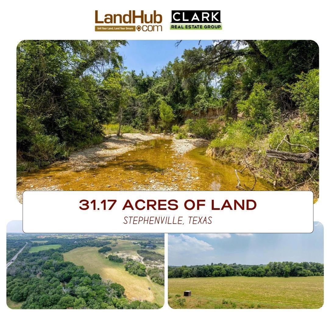 landhub's tweet image. Rare 31.17-Acre Opportunity Near Stephenville, TX! 
• Multiple ideal build sites
• Beautiful, well-maintained coastal field
• Direct access to the South Paluxy River 
LEARN MORE ➡️ buff.ly/x2cH8b1 
#waterfront #riverfront #landforsale #buildingsite #coastalproperty
